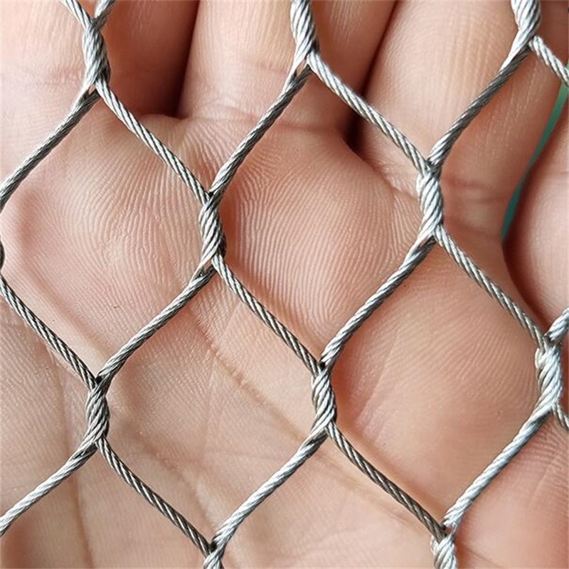 Stainless steel wire rope net bird enclosures