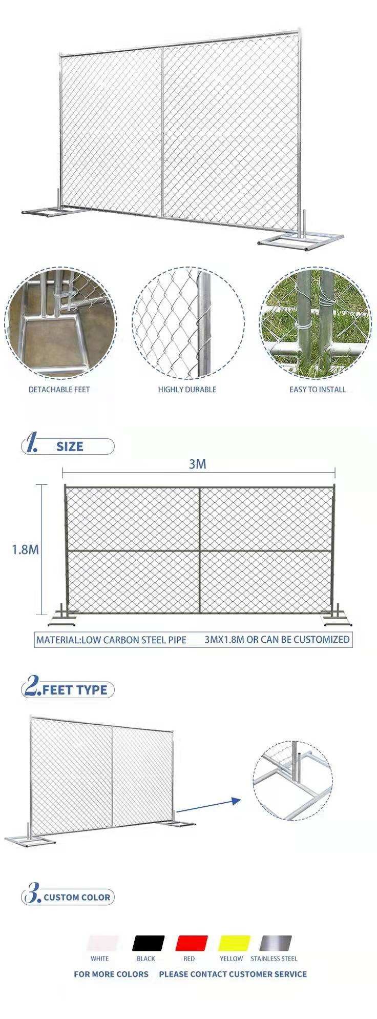 chain link fence panels