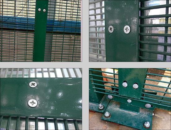South Africa Clearvu Fence 358 Security Mesh Fencing / Security 358 Clearvu Anti Climb Prison Fences