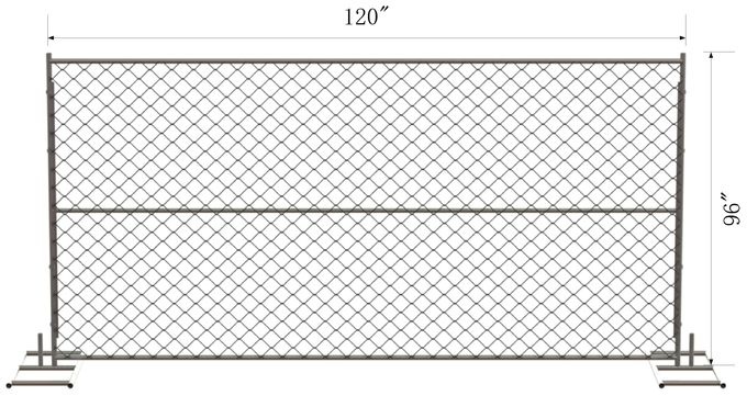 6x10 chain link fence panels