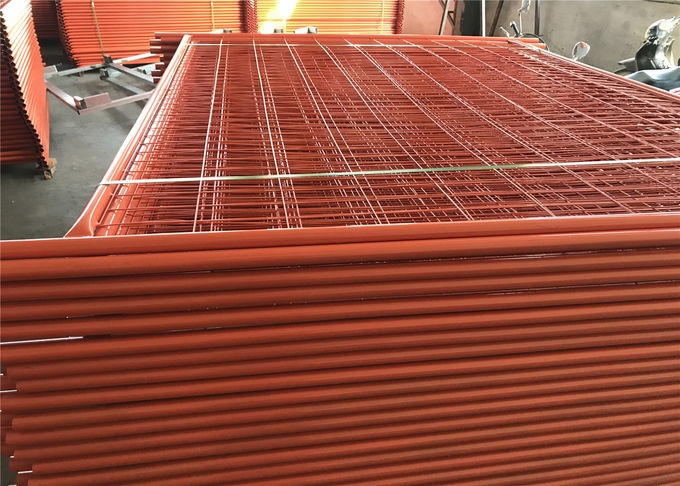 High visibility Orange Color Temporary Fencing Panels 2.1mx2.5m super panels OD 32mm and 40mm tube 1