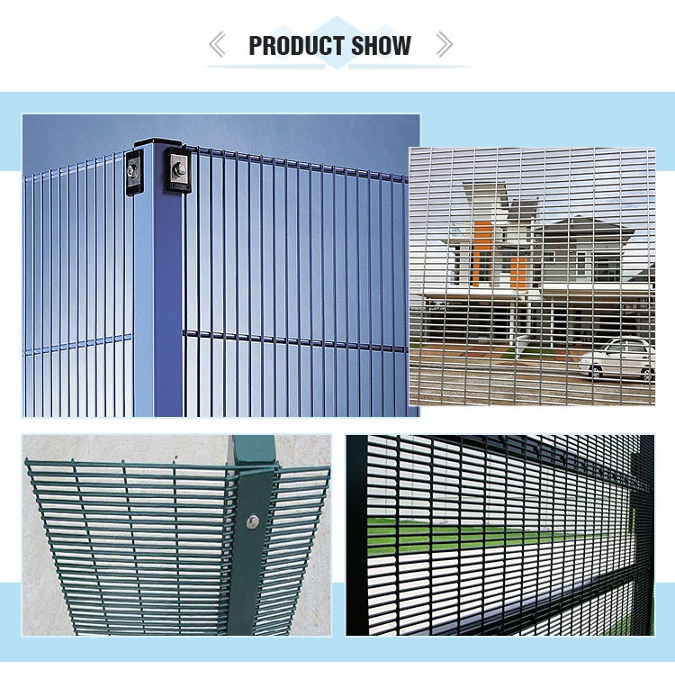 Wholesale cheap price PVC 358 anti climb mesh security fence