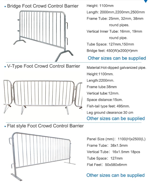 crowd control safety barriers 0
