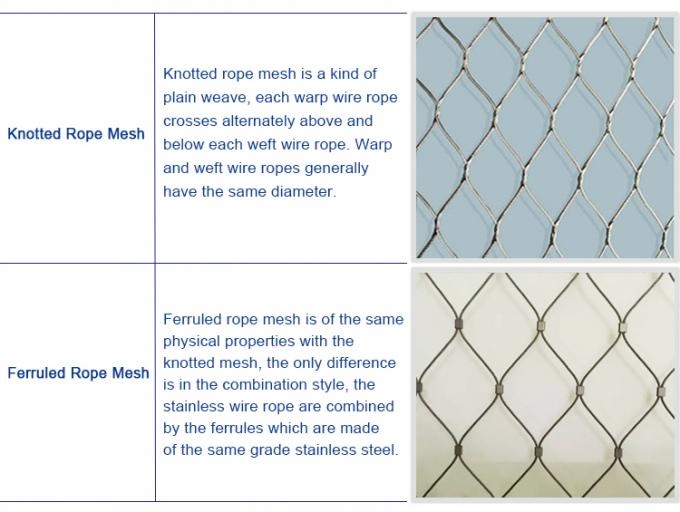 Factory SS 304 316 316L stainless steel rope net fence,Bird netting,Aviary