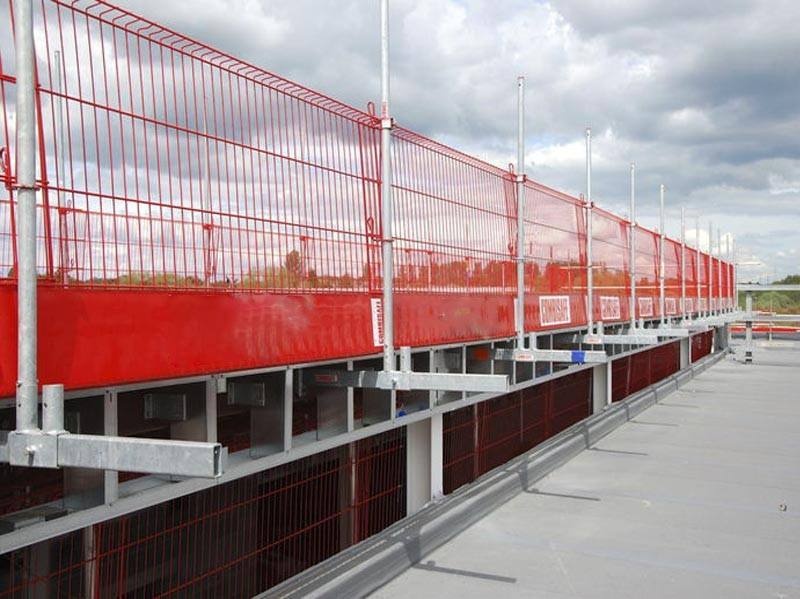 High safety steel welded wire construction edge fall protection barrier fence