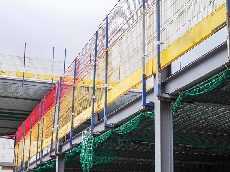High safety steel welded wire construction edge fall protection barrier fence