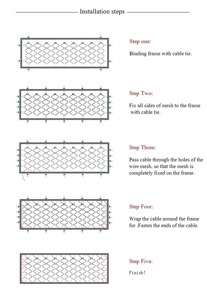 7 * 7-stainless steel net mesh for zoo recommended