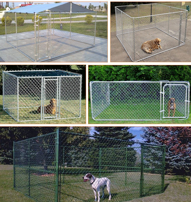 High quality outdoor metal cheap chain link dog kennels direct factory