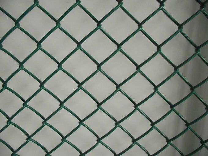 2.5mm/1.5mm 50X50mm PVC Coated Chain Link Fence Wire Mesh Fence 1