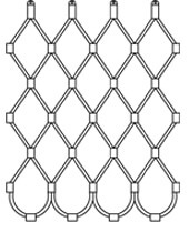 sealed by cable loops with standard ferrule