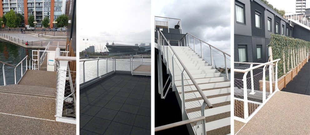 Hand rail system in London