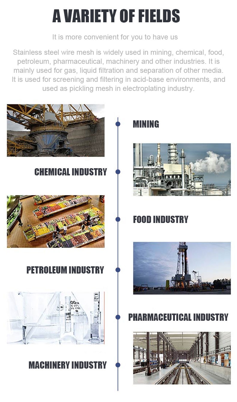 stainless steel crimped wire mesh applications