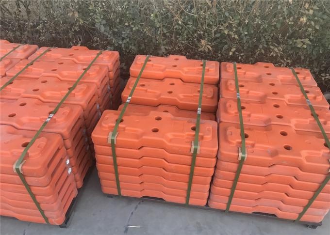 temp pool fence panels 1100mm*2300mm hot dipped galvanized in zinc pool with orange color base 0