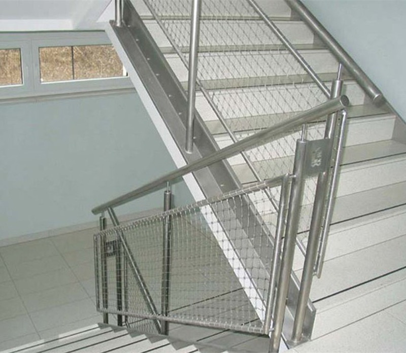 decorative metal stair railings/stainless steel staircase mesh
