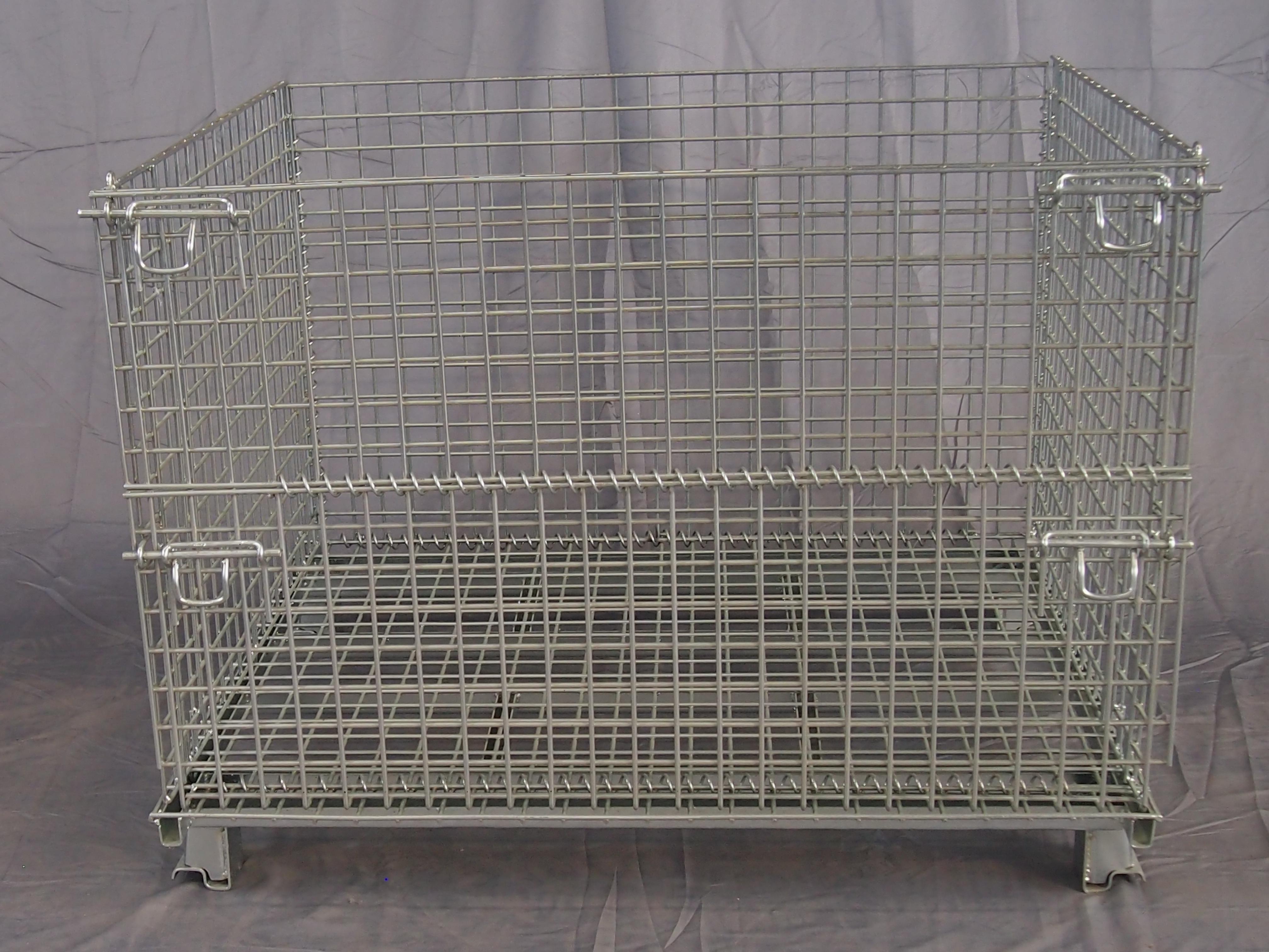 Metal Mesh Storage Containers for Efficient Storage Transportation