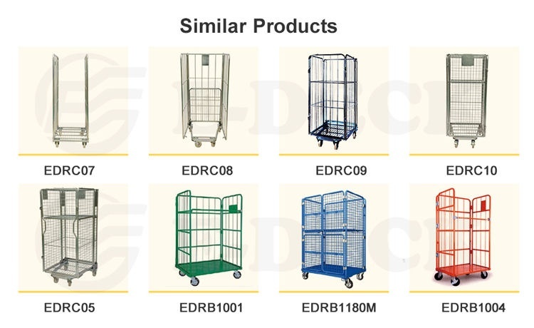 Foldable Best Quality Detachable Warehouse Logistic Durable Nestable Transport Cargo Pallet Roll Cages Trolley For Sale