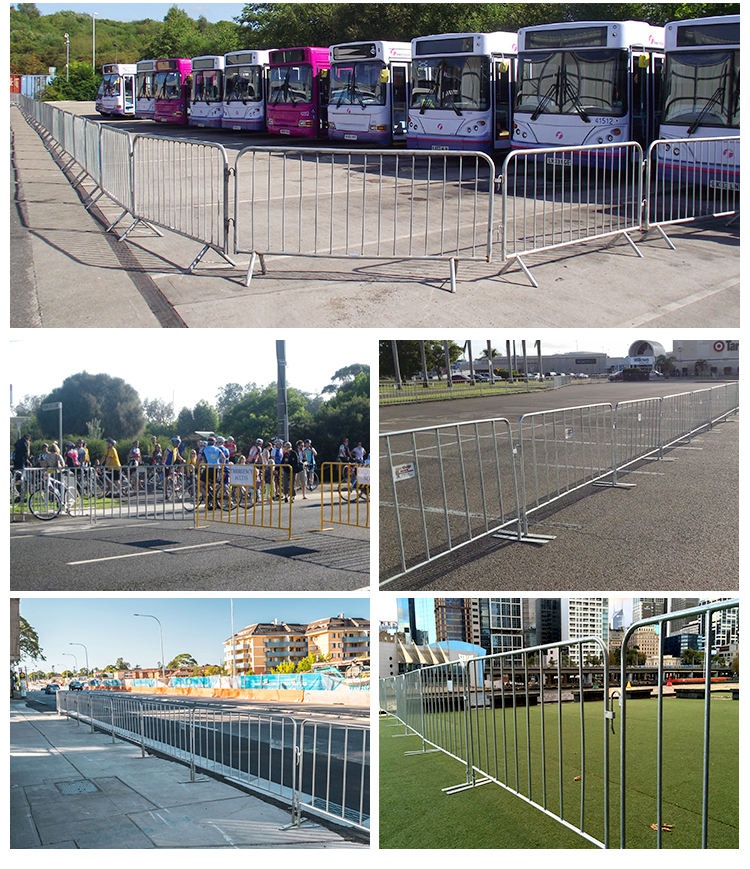 PVC coated temporary crowd control barrier fence Pedestrian Barriers