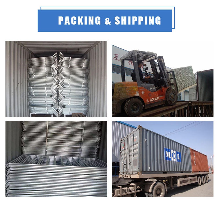 PVC coated temporary crowd control barrier fence Pedestrian Barriers