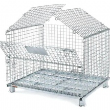 Industrial wire mesh containers