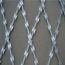 Razor wire mesh fence