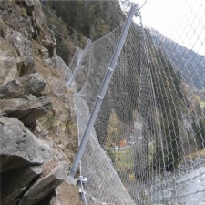 Wire mesh for slope protection