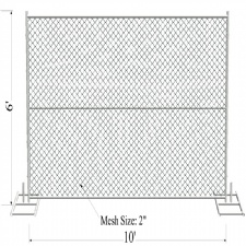 chain link temporary fence