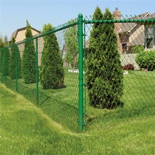 green chain link fence