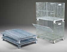 collapsible wire mesh containers