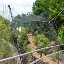 Stainless steel wire rope net bird enclosures