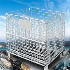folding wire mesh containers