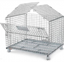 Metal Mesh Storage Containers for Efficient Storage Transportation