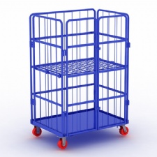Roll Storage Cage  Industrial  Container for Material Handling
