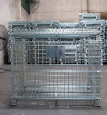 folding wire mesh containers